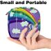 Portable Women s Storage Bags for Bandages Menstrual Pads & Tampons - Magical Rainbow Cartoon Clouds Design - Buy Online on GoSupps.com