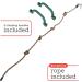 Milliard DIY Rock Climbing Holds Set with 8 Foot Knotted Rope - 25 Pc. Kit for Kids Indoor and Outdoor Play - Includes Mounting Screws, Handles, and Hooks - Buy Online on GoSupps.com