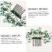Ipetboom Green Branches and Leaves Hair Comb Leaf Hair Comb Decor Wedding Hair Accessories Wedding Headdress Crystal Leaf Headdress Wedding Crystal Hair Decor Leaf Comb Hairpin - Buy Online on GoSupps.com