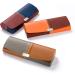 FEFI Two-Tone Hardcase Glasses Case - Stylish Leather Look in Orange/Brown | International Shipping Available - Buy Online on GoSupps.com