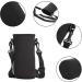 Buy Tshaoun 2-Piece 750ml Outdoor Sports Water Bottle & Neoprene Carrier Bag with Shoulder Strap - Perfect for Camping & Walking (Black) - Buy Online on GoSupps.com