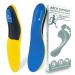 Arch Support and Updated Poron Heel Plantar Fasciitis Insole for Women and Men Antishock Shoe Inserts Memory Foam Insole Boot Insole for Men Work Shoe Insole for Archilles Tendonitis Flat Foot Women 9-11/ Men 8-10