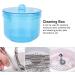 Portable Nail Cleaning Box Plastic Material Easy to Use Small Size for Travel (Blue) - Buy Online on GoSupps.com