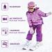 QKURT Children's Skiing Gloves | Thick Warm Winter Gloves for Ages 2-13 | Windproof Snow-Feds | Cold Weather Gear in Violet - Buy Online on GoSupps.com