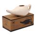 HealthGoodsIn Ceramic Neti Pot for Sinus Premium Grade Dishwasher Safe Holds 225 Ml. Water - Cream Color