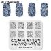 4-Piece Nail Stamping Plate Set - Leaf Watermelon & Gem Patterns for DIY Nail Art | International Shipping - Buy Online on GoSupps.com