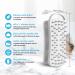 Exfoliating Silicone Body Scrubber and Hair Scalp Massager - 2-in-1 Bath Brush for Men, Women, and Babies - Gentle Skin Care - Easy to Clean - Lathers Nicely - Hygienic - Gray - Buy Online on GoSupps.com