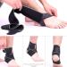 BESKEY Adjustable Ankle Support Brace - Breathable Elastic Nylon Material - Ideal for Sports - Grey - Buy Online on GoSupps.com