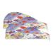 Watercolor Flowers Dry Hair Cap 2 Piece Quick Drying Towel Set with Button Headband Super Absorbent Soft & Comfortable