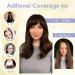 Human Hair Toppers with Fringe Pony Clip in Hair Toppers for Thinning Hair Women Real Hair Mono Base Toupee Hair Topper for Women Human Hair - Buy Online on GoSupps.com