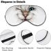 LynaRei Sleeping Mask Funny Cat Face Sleep Eye Mask Blindfold with Adjustable Strap Smiling Cat with Blue Eyes Soft Eye Cover for Blocking Out Lights Style-1 - Buy Online on GoSupps.com
