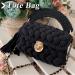 130 Yards Black T-Shirt Yarn for Crocheting & DIY Crafts - Buy Online on GoSupps.com