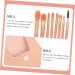 POPETPOP Travel Makeup Brush Set - Professional Wooden Handle Cosmetics Tools for Face & Eyeshadow - Miss Pink Beauty Supplies - Buy Online on GoSupps.com