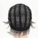 Grey Pixie Cut Wig for White Women - Layered Synthetic Short Grey Wig with Bangs for Daily & Party Wear - Buy Online on GoSupps.com