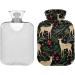 Christmas Deer Hot Water Bottle - 1L Pain Relief & Sore Muscle Heat Bag for Injuries | International Shipping - Buy Online on GoSupps.com