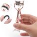 Eye Curler for Lashes - Small Fish Tail Shape Eye Curler with Comb Teeth - Portable Makeup Supplies Beautiful Ergonomic Eyelash Tools for Eye-Opening Lifted Lashes A4 Electroplated Rose Gold With Black Comb Rose Go - Buy Online on GoSupps.com