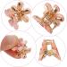 cobee 16PCS Flower Hair Clips Crystal Rhinestone Petal Hair Clip Small Hair Clip Mini Hair Claw Clip Fashion Hair Accessories for Women Girl Birthday Wedding Party Daily (Black Beige Pink Orange) - Buy Online on GoSupps.com