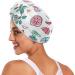 Cartoon Fruits Drinks Hair Towel 2 Pack | Super Absorbent Quick Dry Hair Turbans for Women & Girls | Perfect Hair Drying Solution - Buy Online on GoSupps.com