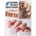 12 Sheets Butterfly Nail Art Stickers Decals - Star Moon French Design Self-Adhesive Supplies for Women & Girls | EBANKU - Buy Online on GoSupps.com