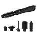Revamp Progloss Airstyle 6-in-1 Hot Air Multi Styler Hair Dryer Brush for Wet or Dry Hair Styling Ceramic Barrel Infused with Progloss Oils for Frizz-Free Shine Auto-Off & 9 Swivel Cord