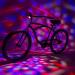 Activ Life Disco Lights Red/White/Blue Bicycle Lights for Men & Boys - OMG Festival Accessories for Burning Man, Rave, 4th of July & Birthday Party Presents for Cycling Night Rides Red/White/Blue (Front Light)
