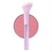 Wild Universe Angled Blush Brush Contour Brush, Travel Makeup Brush for Blush and Bronzer,Super Soft Professional Premium Synthetic Brush, Purple