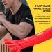 3DActive Pull Up Assist Band | Resistance Band for Strength Training Powerlifting & Crossfit | Free Exercise Guide | Red - 10 to 35 lbs - Buy Online on GoSupps.com