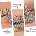Angoily Hair Comb Pearl Hair Barrettes Hair Accessories for Bride Leaves Headpiece Flower Hair Clips for Women Crystal Hair Accessories Rhinestone Hair The Flowers Women's Iron - Buy Online on GoSupps.com