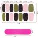 MWoot 8 Sheet Monochrome Nail Stickers with Files | DIY Nail Art & Fashion Decor | Self-Adhesive Manicure Stickers - Buy Online on GoSupps.com
