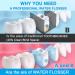 Cordless Water Flosser with 3 Modes & 4 Tips | Portable Oral Irrigator for Travel | IPX7 Waterproof Teeth Cleaner - Black - Buy Online on GoSupps.com