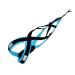 LASALINE Dog Harness X Back for Canicross Dog Sports Dogscooter Bikejoring Sled in Black Light Blue M