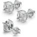 Screw Earring Backs 18K Gold Plated Sterling Silver Replacements for Diamond Studs - Hypoallergenic ScrewBacks for Threaded Post - White Gold (4 Pairs) - Buy Online on GoSupps.com