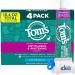 Tom's-of-Maine Antiplaque & Whitening Peppermint Natural Toothpaste Fluoride-Free 4.6 oz (4-Pack 18.4 oz Total) Bonus Idea Shop USA Toothpaste Squeeze 4.6 Ounce (Pack of 4)
