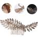 Ipetboom Comb Face Brush Cleansing Leaf Decor Bride Hair Accessories Wedding Bridal Headpieces Wedding D cor Wedding Decorations for Ceremony Gold Decor Women's Leaves Zinc Alloy Decorate - Buy Online on GoSupps.com