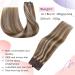 Vivien Wire Real Hair Extensions - Remy 45cm Light Brown & Blonde Highlights | 80g #P8/60 - Premium Wire Hair Extensions for Natural Volume - Buy Online on GoSupps.com