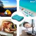 SUNYAO Ultralight Inflatable Camping Pillows - 2 Pack, Compact & Comfortable Neck/Lumbar Support for Camping, Backpacking & Hiking - Peacock Blue - Buy Online on GoSupps.com