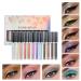 Pakivs 12 Color Metallic Liquid Eyeshadow Set - Long Lasting, Waterproof & Highly Pigmented Glitter Eye Shadow Kit - Buy Online on GoSupps.com