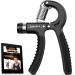 Section coaches-5-60 kg adjustable hand trainer with e-book-forearm training device improved force & grip: wrist arm support & grip rehabilitation
