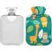 Buy Naanle Cartoon Animals Giraffe Hot Water Bottle - 2L Transparent for Bed & Pain Relief | Heat & Cold Therapy - Buy Online on GoSupps.com