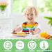 RosewineC 4 Pcs Toddler Fork and Spoon Set - Stainless Steel Baby Utensils Cutlery Set for Self Feeding Learning - Yellow & Blue - Buy Online on GoSupps.com