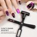 Magnet - Multifunctional Nail Polish Magnet Portable Women Nail Pens |Cross Shaped Women Nail Polish Magnet Magnets Sticks Gradient Design Metal 4.05 * 4.2 Inches Black - Buy Online on GoSupps.com