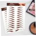 FOYTOKI 5 Sheets sticker makeup stickers grooming shaping eyebrow eye makeup supplies - Buy Online on GoSupps.com