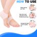 (5 Pair) Silicone Heel Protectors and Cups for Heel Pain Relief - Universal Size | Heal Dry Cracked Heels with Cushion Pads | Stocking Stuffers for Women, Teen Girls, Moms - Buy Online on GoSupps.com