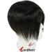 Lordhair Human Hair Toupee for Men Natural Hairline French Lace Front with Skin Perimeter Men's Hair System Off Black 1B# 6x8 inch - Buy Online on GoSupps.com