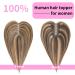 GULALUUK Crown Hair Topper for Women - Clip in Medium Brown with Warm Highlights (10inch) - Ideal for Thinning Hair & Slight Hair Loss - P4/27 Color - Buy Online on GoSupps.com