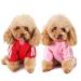 Dog Sweater for Small Dogs Dog Hoodie Pet Puppy Cat Cute Cotton Warm Hoodies Coat Pullover XS pink and red