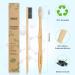 10 Pack Adult Bamboo Toothbrushes - Soft Bristles, Eco-Friendly, Biodegradable, BPA Free - Natural Black & White - Buy Online on GoSupps.com