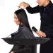 Gusto Hairdressing Salon Cape - Professional Hair Cutting Cloak & Apron Tool with Neck Brush - Black - Buy Online on GoSupps.com