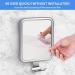 Fogless Shower Mirror for Shaving - Wall Mounted, Suction Cup, Stainless Steel Frame | MGLIMZ - Buy Online on GoSupps.com