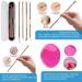La Sherlins Blackhead Remover Pore Vacuum - USB Rechargeable Blackhead Suction Device with 5 Probes for Facial Cleaning (White & Black) - Buy Online on GoSupps.com